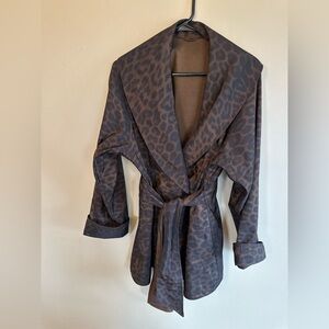 Mycra PAC Reversible Solid Brown and Leopard print with Bag